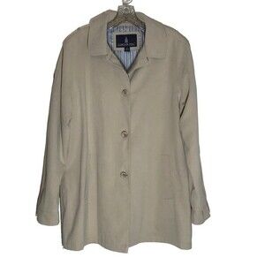London Fog Single Breasted Raincoat Pea Coat Car Coat